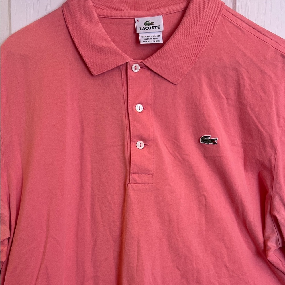 Lacoste Men's Coral Polo Shirt